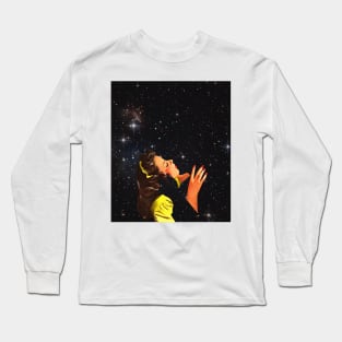 First Kiss collage art Long Sleeve T-Shirt